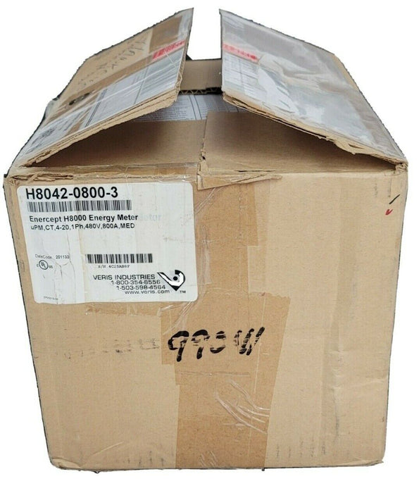 NEW VERIS H8042-0800-3 ENERCEPT H8000 POWER METER HAWKEYE H804208003