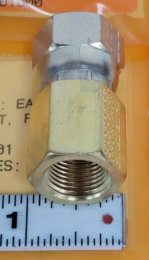 LOT OF 6 NEW SSP JS8FC-B CONNECTORS SWIVEL NUT, FEMALE BRASS JS8FCB