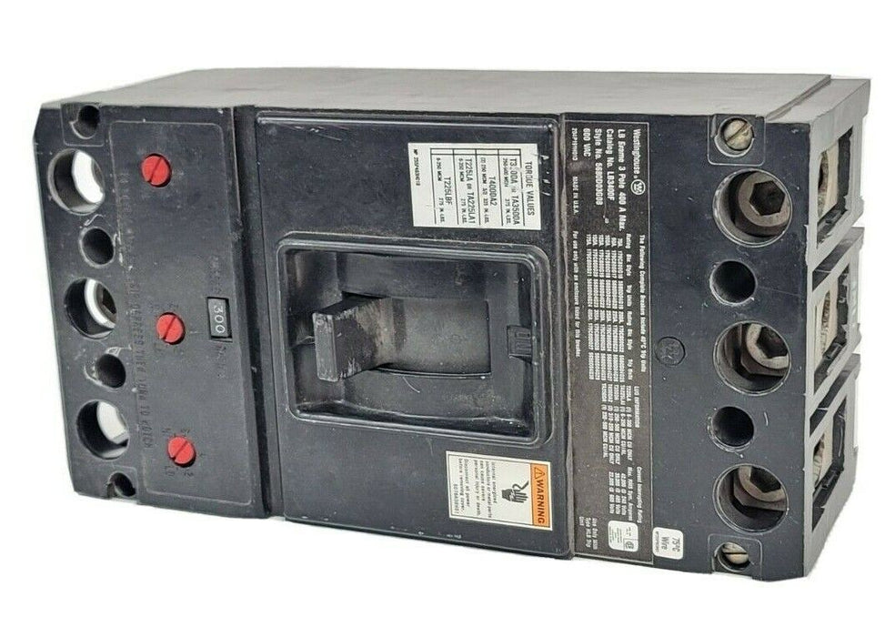 SQUARE D LB3400F CIRCUIT BREAKER 600 VAC 250 VDC 3 POLE 5680D03G08