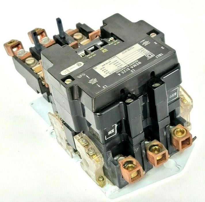 USED SQUARE D 8536-SF01S SER. A NEMA SIZE 4 CONTACTOR W/ 120V COIL 31091-400-38