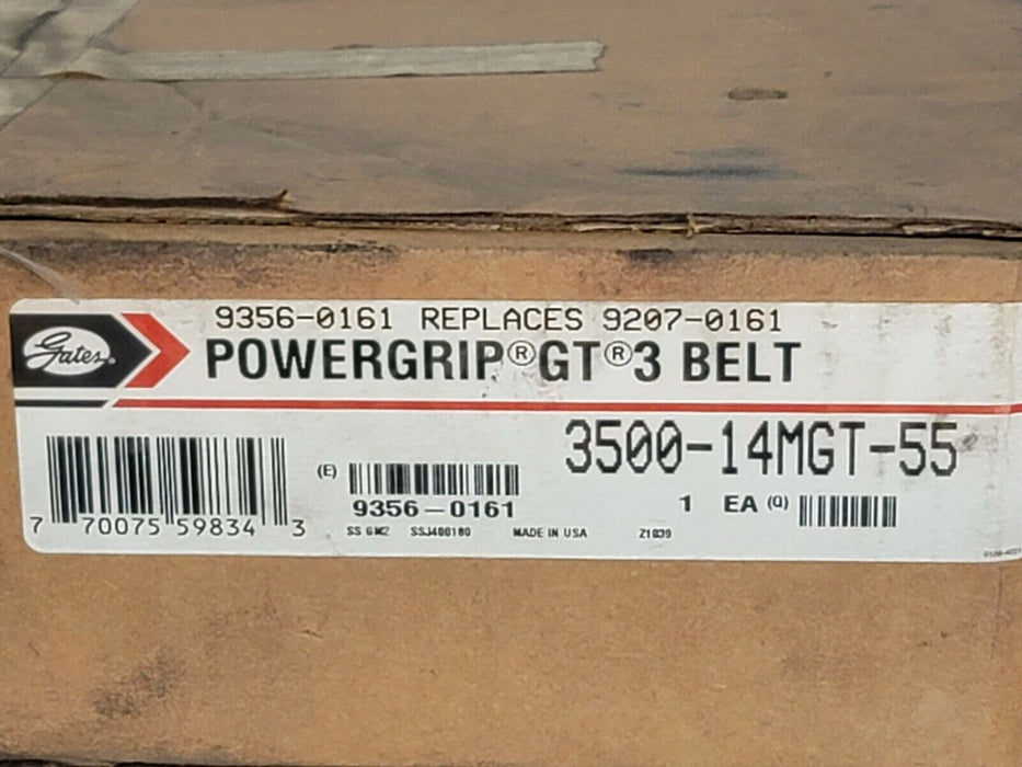 NIB GATES 3500-14MGT-55 POWERGRIP GT 3 BELT 9356-0161 REPLACES 9207-0161