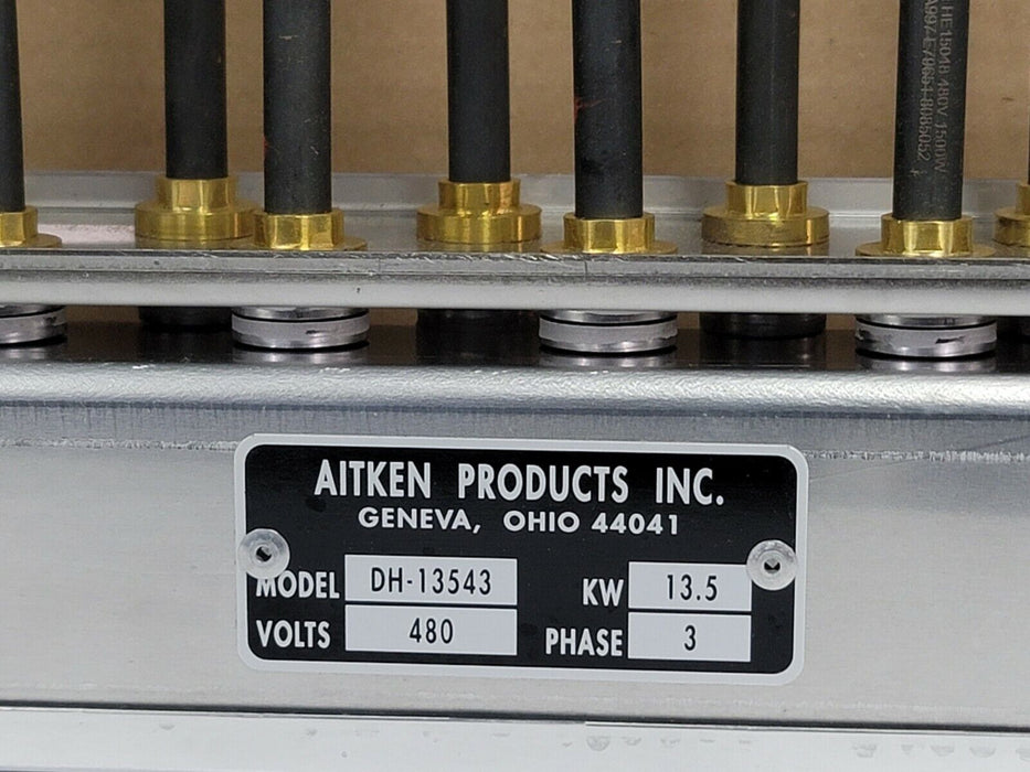NEW AITKEN DH-13543 20" x 22" x 4" ELECTRIC INFRARED DIE HEATER 3PH 480V 13.5kW