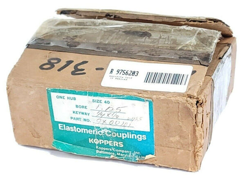 ELASTOMERIC COUPLINGS SIZE 40 HUB, BORE: 1.125 KEYWAY: 1/4X1/8 PART NO. 0X000101