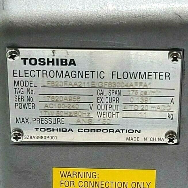 NEW TOSHIBA LF620FAA211E/GF83004AFFA1 ELECTROMAGNETIC FLOWMETER MAGMETER 1.50"