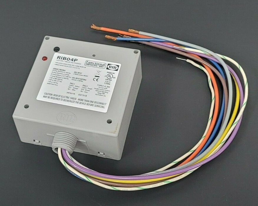 NEW FUNCTIONAL DEVICES INC. RIB RIB04P LED ON POWER CONTROL RELAY