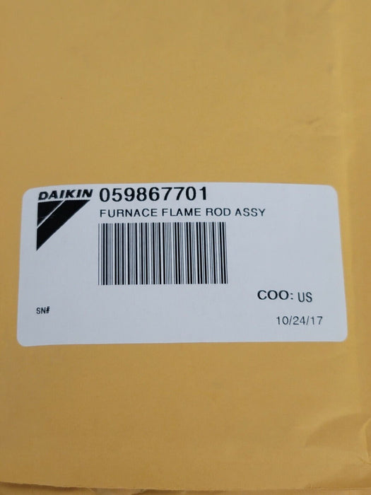 LOT OF 9 NEW DAIKIN 059867701 FURNACE FLAME ROD ASSY