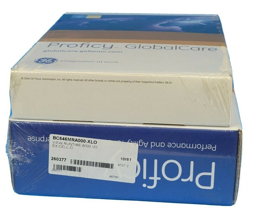 NEW SEALED GE FANUC BC646MRA000-XLO VIEW RUNTIME 8000 I/O EX-CELL-O BC646MRA000