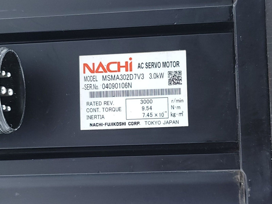 NACHI MSMA302D7V3 AC SERVO MOTOR 3.0kW