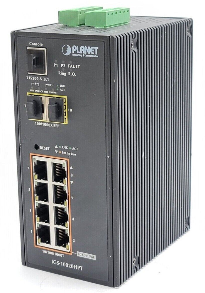 PLANET IGS-10020HPT 8 PORT FAST ETHERNET SWITCH COMPACT FSD-803