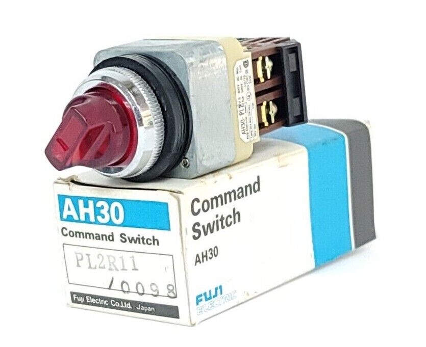 NIB FUJI ELECTRIC AH30-PL2R11/0098 SELECTOR SWITCH 2W 30V 2 POSITION