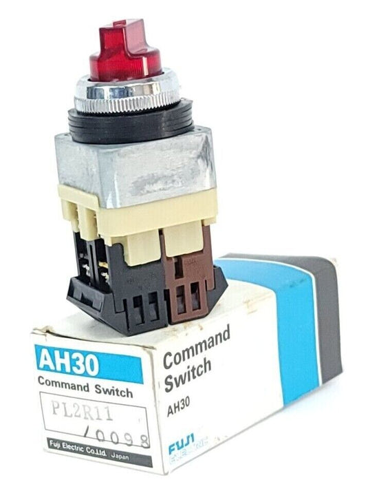 NIB FUJI ELECTRIC AH30-PL2R11/0098 SELECTOR SWITCH 2W 30V 2 POSITION