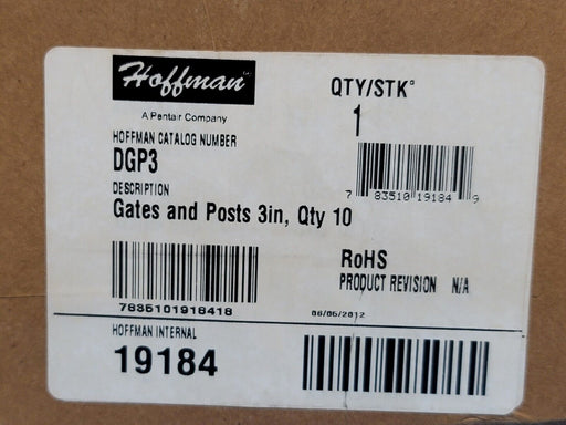 NIB HOFFMAN DGP3 GATES AND POSTS 3IN, QTY 10