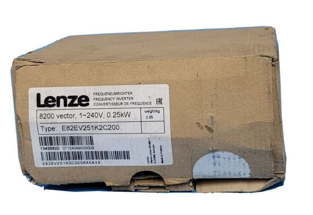 LENZE E82EV251K2C200 FREQUENCY INVERTER INVERTER SERIES 8200 VECTOR