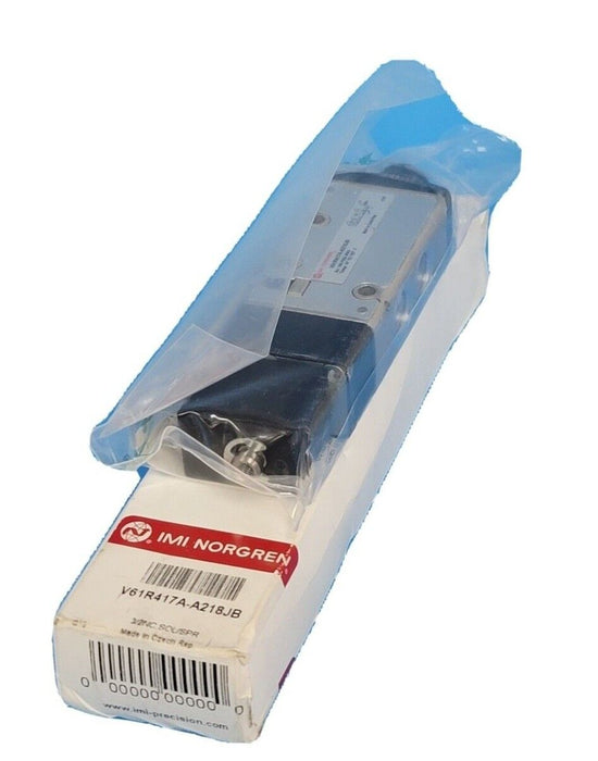 NIB NORGREN V61R417A-A218JB PNEUMATIC DIRECT SOLENOID VALVE 3/2NC SOL/SPR