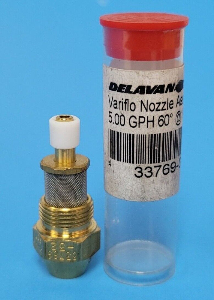 NEW DELAVAN 33769-032 VARIFLO NOZZLE ASSEMBLY 5.00 GPH 60DEG @ 100PSI