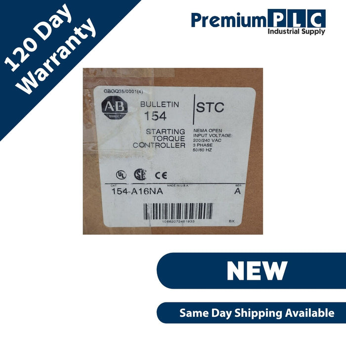 NEW ALLEN BRADLEY 154-A16NA /A STARTING TORQUE CONTROLLER 154A16NA