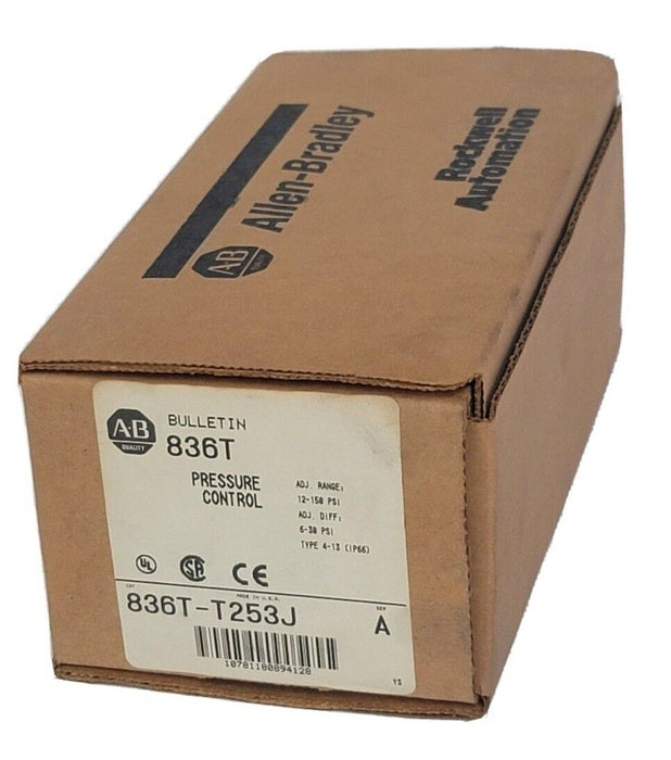 NIB ALLEN BRADLEY 836T-T253J SER. A PRESSURE CONTROL