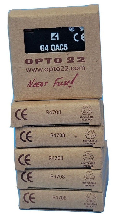 LOT OF 6 NEW OPTO 22 G4-OAC5 OUTPUT MODULES 120VAC 3A G4OAC5