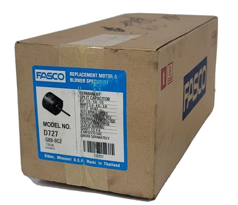 NEW FASCO REGAL D727 SPLIT CAPACITOR DRIVE & BLOWER MOTOR 1/3HP 115V S88-902