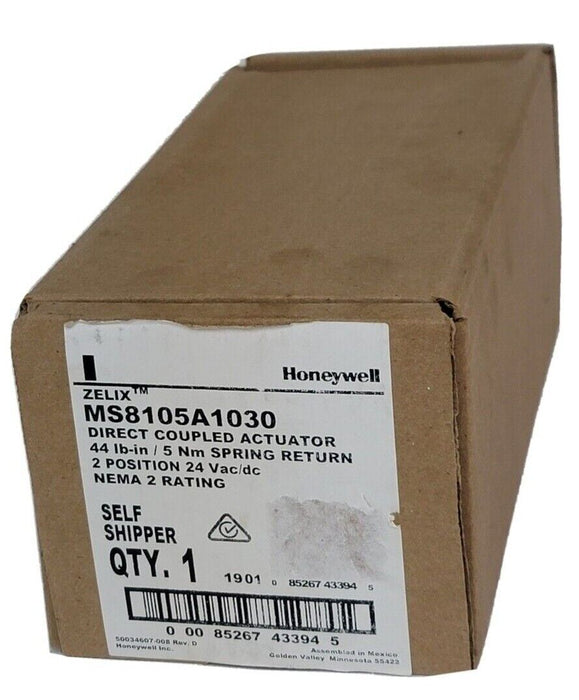 NEW HONEYWELL ZELIX MS8105A1030 DIRECT COUPLED ACTUATOR 2 POSITION SPRING RETURN