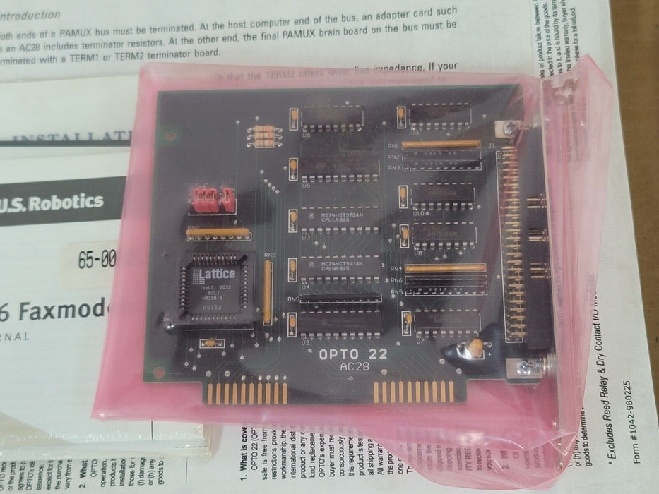 NEW OPTO 22 AC28 INTERFACE CARD ISA BUS TO PAMUX BUS