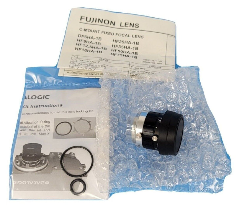 NIB DATALOGIC LNS-1125 25MM C-MOUNT LENS 93ACC1797, HF25HA-1B FUJION LENS