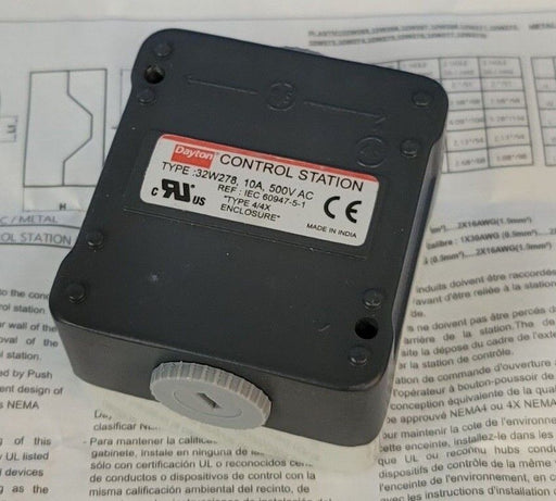 NIB DAYTON 32W278 CONTROL STATION