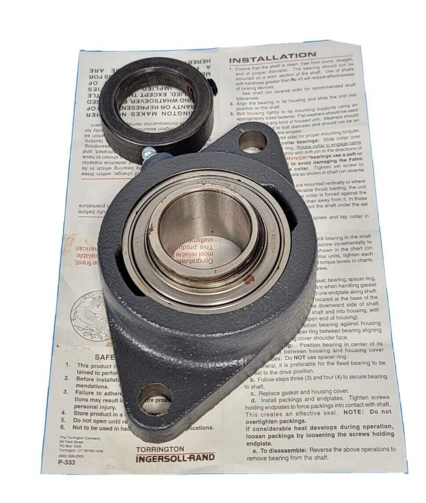 NEW FAFNIR TIMKEN RCJT 1 7/16 BOLT FLANGE W/ SELF-LOCKING COLLAR RCJT1716