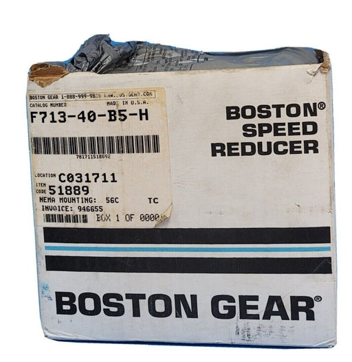 NEW BOSTON GEAR ALTRA F713-40-B5-H RIGHT ANGLE SPEED REDUCER F71340B5H 40:1