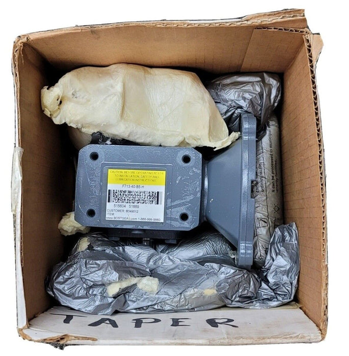 NEW BOSTON GEAR ALTRA F713-40-B5-H RIGHT ANGLE SPEED REDUCER F71340B5H 40:1