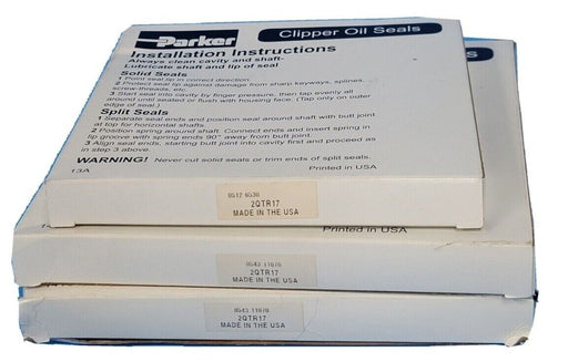 LOT OF 3 NIB PARKER 2QTR17 OIL SEALS