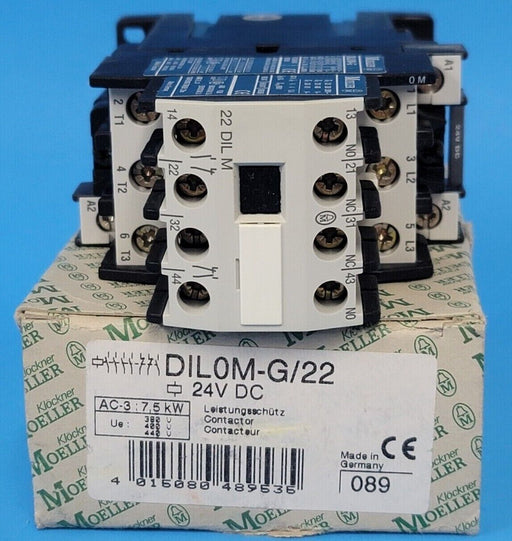 NIB MOELLER DIL0M-G/22 CONTACTOR 7-32AMP 3POLE 24VDC