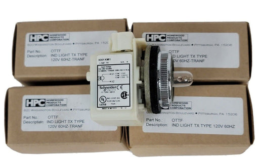LOT OF 4 NEW HOMEWOOD PRODUCTS HPC OTTF INDICATOR LIGHTS TX TYPE 120V 60Hz