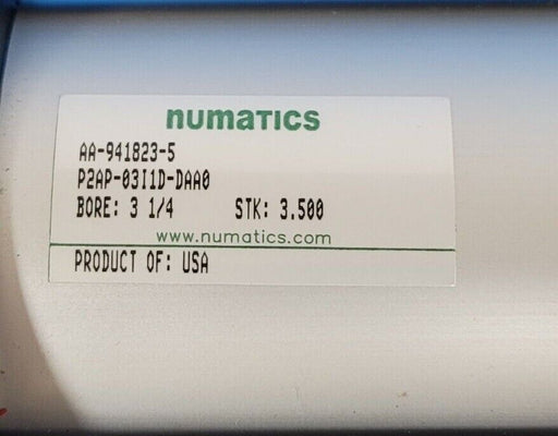 NEW NUMATICS P2AP-03I1D-DAA0 CYLINDER AA-94823-5 BORE: 3-1/4 STK: 3.500