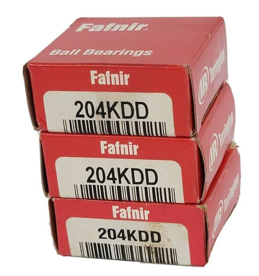 LOT OF 3 NIB TORRINGTON FAFNIR 204KDD RADIAL/DEEP GROOVE BALL BEARINGS