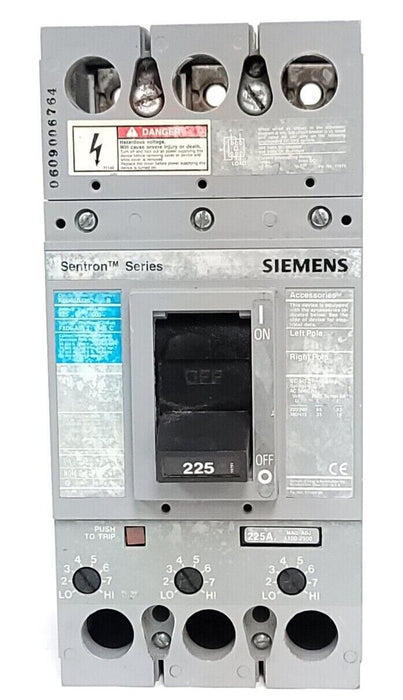 SIEMENS FXD63B225 SER. B SENTRON SERIES CIRCUIT BREAKER 225A 600V FXD6-A