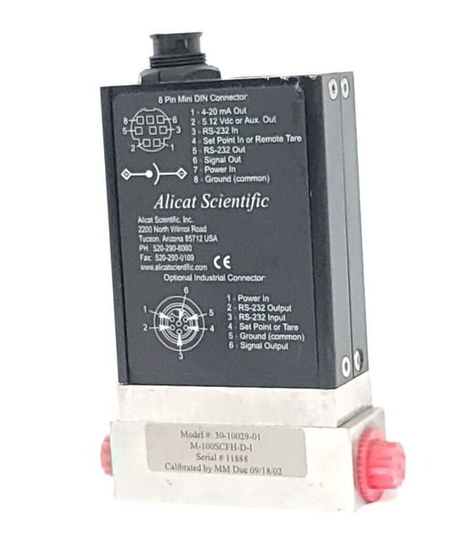 NEW ALICAT SCIENTIFIC M-100SCFH-D-I MASS FLOW METER 30-10029-01 M100SCFHDI
