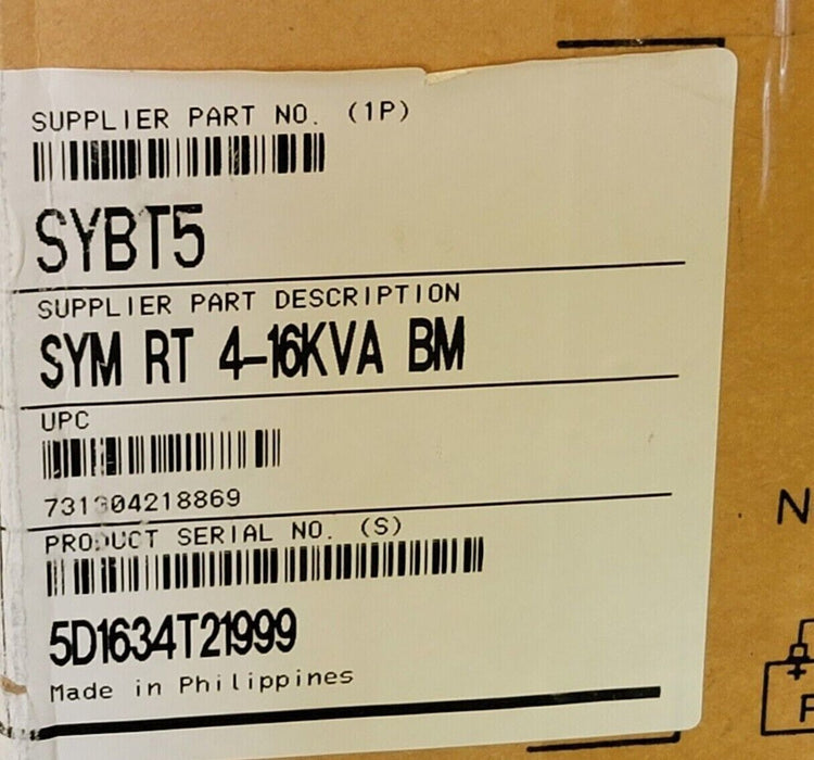 USED SCHNEIDER ELECTRIC APC SYBT5 SYM RT 4-16kVA BM BATTERY MODULE