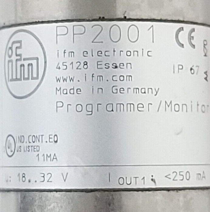 IFM EFECTOR PP2001 PRESSURE SENSOR PROGRAMMER/MONITOR PP-PRG