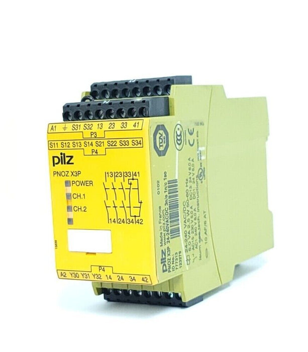 PILZ PNOZ X3P 24-240VACDC 3n/o 1n/c 1so SAFETY RELAY 777313 PNOZX3P