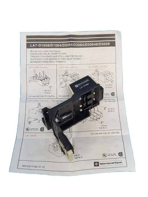 LOT OF 2 NEW TELEMECANIQUE LA7 D1064 BLOCKS LA7D1064