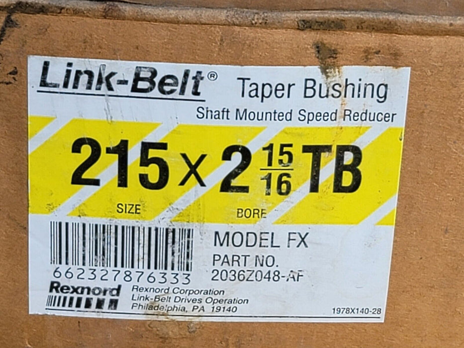 REPAIRED REXNORD FALK 1952Y257-D / 1952Y257D LINK-BELT REDUCER 5:1 MODEL FX 215