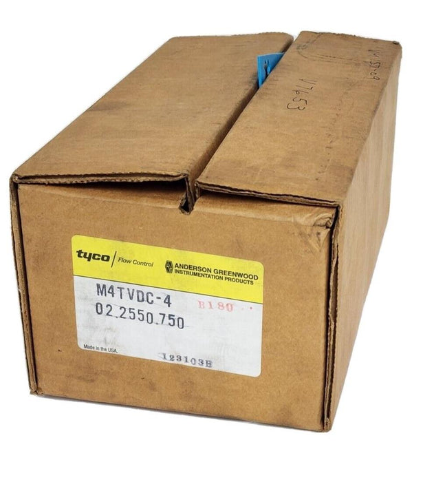 NEW TYCO ANDERSON GREENWOOD M4TVDC-4 / M4TVDC4 VALVE MANIFOLD 02.2550.750