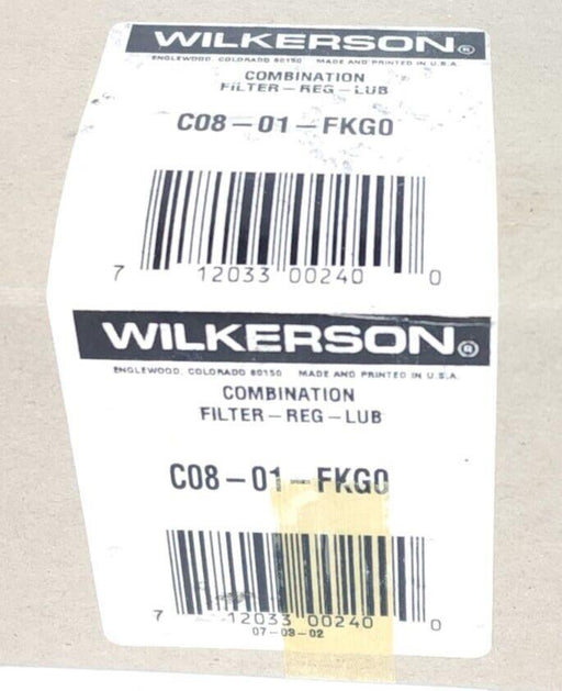 NIB WILKERSON C08-01-FKG0 COMBINATION FILTER-REG-LUB