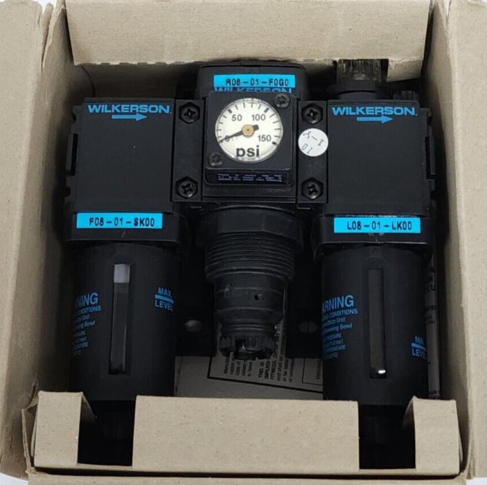 NIB WILKERSON C08-01-FKG0 COMBINATION FILTER-REG-LUB