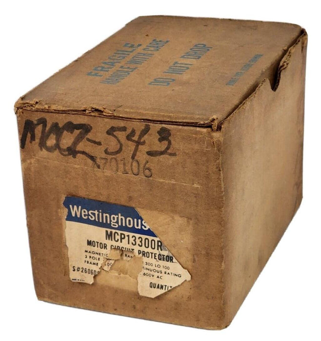 NEW WESTINGHOUSE MCP13300R MOTOR CIRCUIT PROTECTOR 30A 600VAC