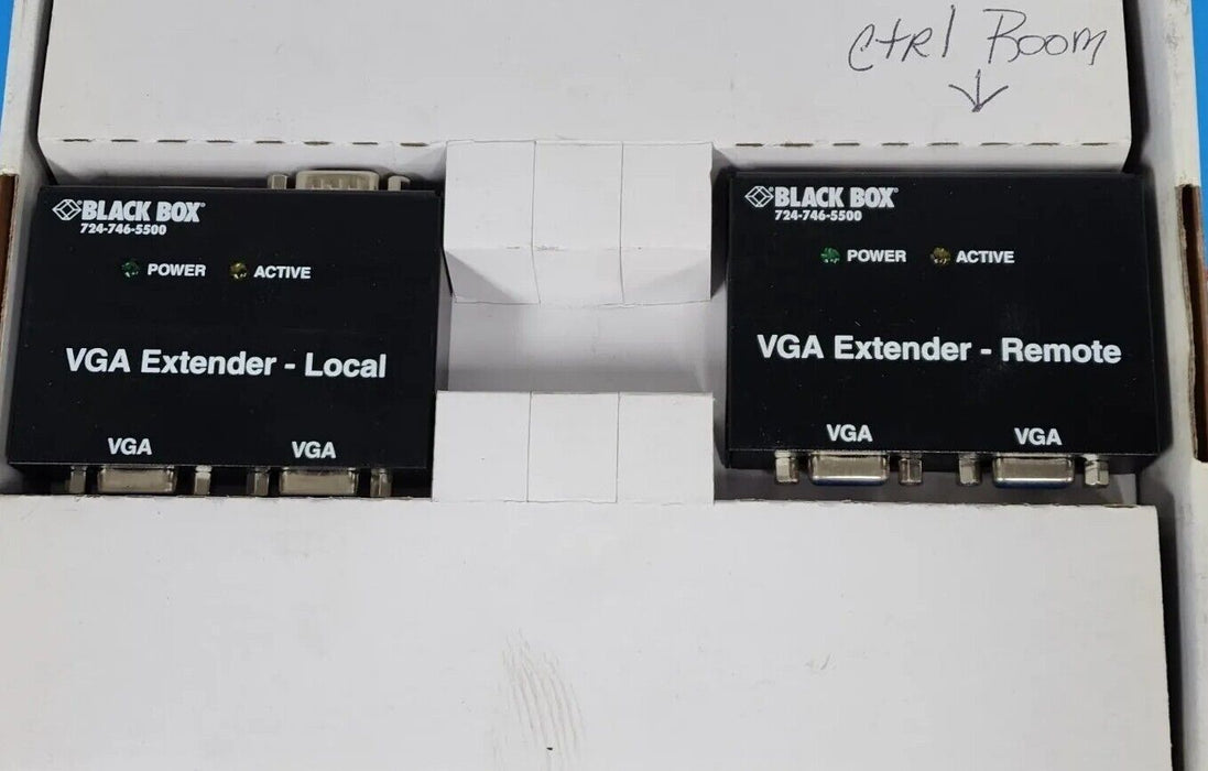 NEW BLACK BOX AC555A-R2 / AC555AR2 VGA EXTENDER KIT W/ AUDIO