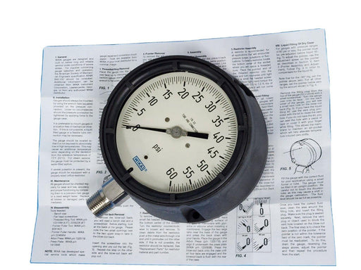 NEW WIKA 233.34 4.5'' / 2333445 PRESSURE GAUGE 60PSI 1/2''NPT 9834006