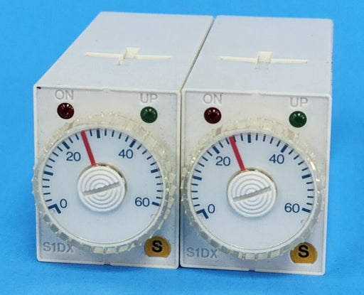 LOT OF 2 NEW MATSUSHITA S1DX TIMERS S1DX-A4C60S-AC120V, ADX11314