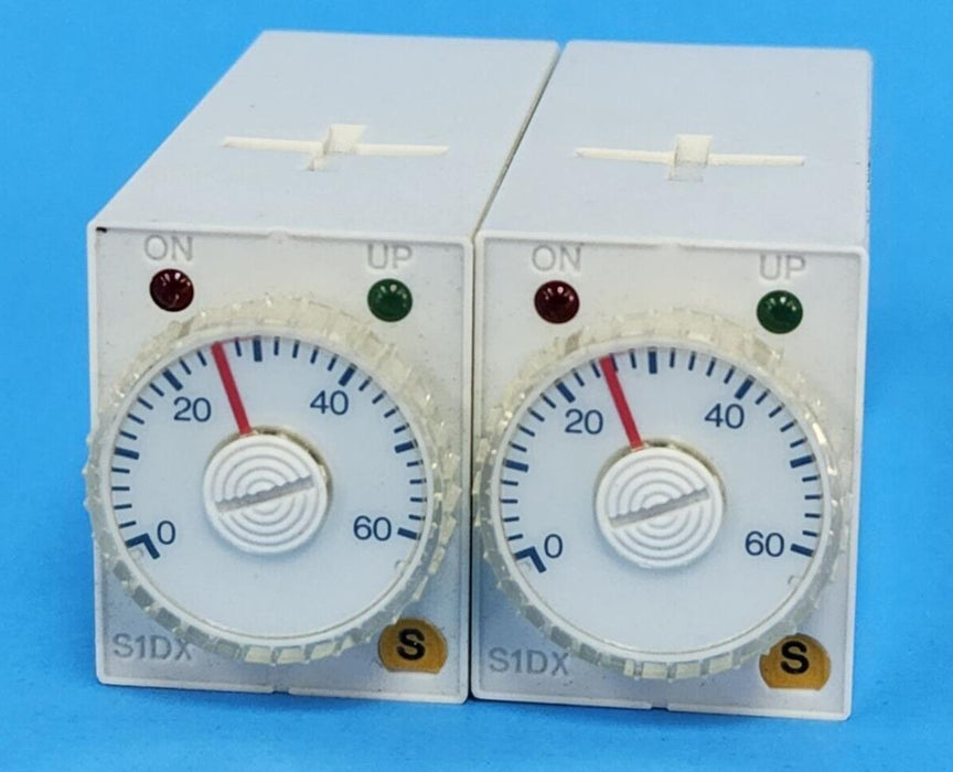LOT OF 2 NEW MATSUSHITA S1DX TIMERS S1DX-A4C60S-AC120V, ADX11314